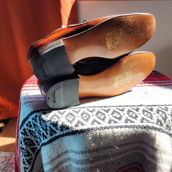 Barker England Leather Oxford Shoes - Handmade NEW - Picture 6 of 11